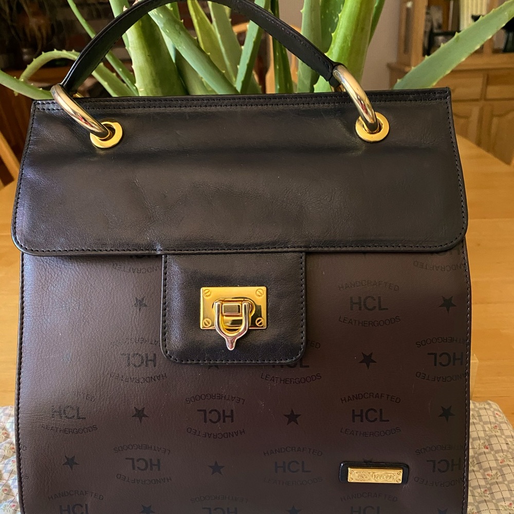 HCL Willis Satchel Black/Brown Sophisticated Roomy